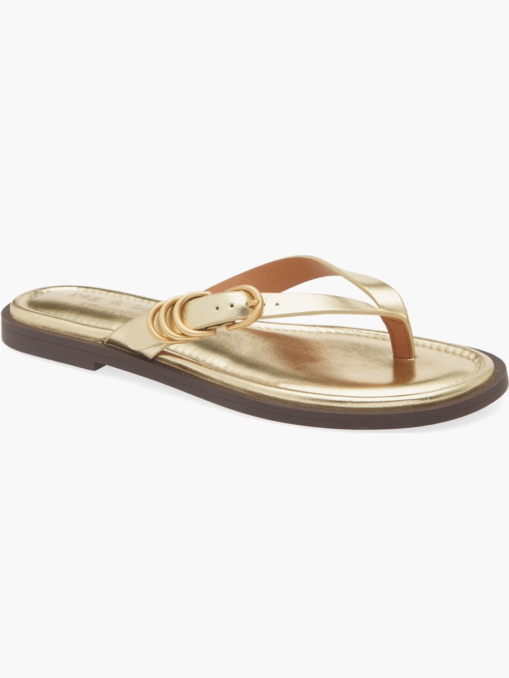 NEW rag & bone Gia Flip Flop in Gold